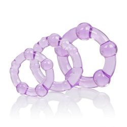 Krúžok na penis ISLAND súprava 3 ks purple