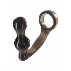 Krúžok na penis ToyJoy Manpower plug and penis ring smoke