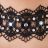 Obojok čipkový Cottelli Collection Rhinestone Choker black