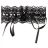 Obojok čipkový Cottelli Collection Rhinestone Choker black
