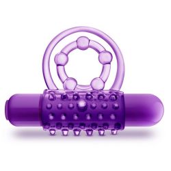 Krúžok vibračný Blush PLAY WITH ME THE PLAYER DOUBLE purple