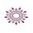 Lepítka GLORIA glittering jewelry black and pink 2 ks