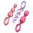 SATISFYER Plugs set of 3 pack multi color