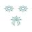 Lepítka GLORIA glittering jewelry green and blue 3 ks