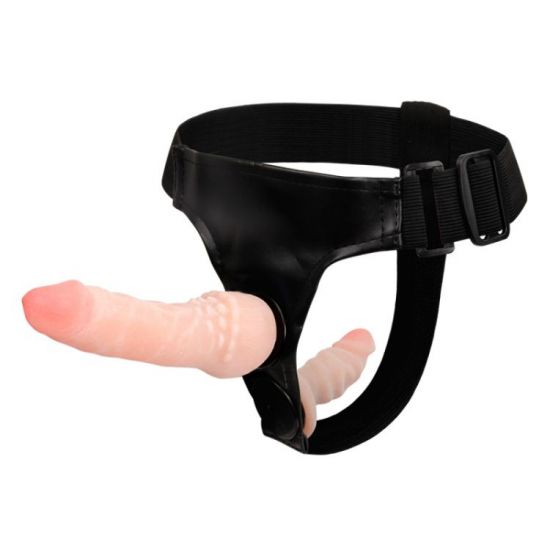 Lesbické pripínacie double dildo, značka BAILE