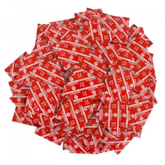 Kondóm London STRAWBERRY sada 100 ks