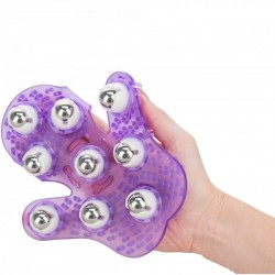 Masážna rukavica Roller Balls Massager purple