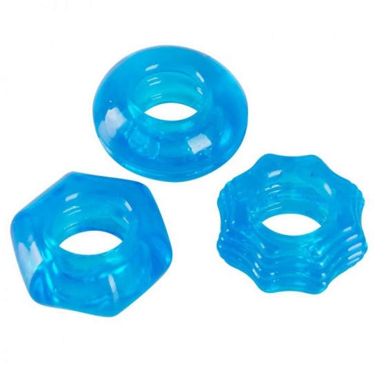 Krúžky na penis Stretchy cock ring set