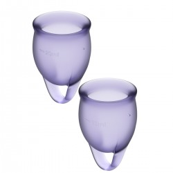 Menštruačné kalíšky SATISFYER FEEL Confident Menstrual CUP purple