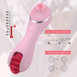 Vyhrievaný Womanizer pre ženy vrátane stimulácie klitorisu silikónovým jazýčkom