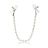 Štipce na bradavky CalExotic Crystal Chain Nipple Clamps silver