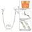 Štipce na bradavky CalExotic Crystal Chain Nipple Clamps silver
