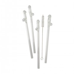 Sada sklenených slamiek Glass Drinking Straw Willy