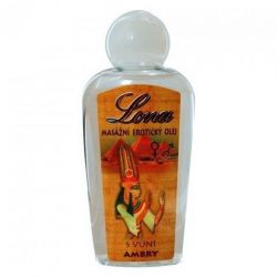 Lona masážny erotický olej s vôňou Ambry
