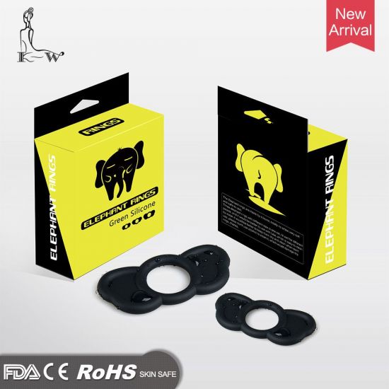Sada 3 ks erekčných krúžkov na penis Elephant, čierna