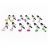 Skřipce na bradavky se zvonečky Bad Women  adjustable nipple clamps