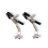 Skřipce na bradavky se zvonečky Bad Women  adjustable nipple clamps