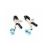 Skřipce na bradavky se zvonečky Bad Women  adjustable nipple clamps