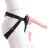 postroj na Easy Strap on Harness, čierny, veľkosť 60 cm až 142 cm