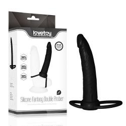 Silicone Fantasy Double Preber, silkonový dvojitý análny kolík
