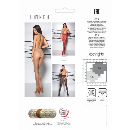 Punčocháče Passion TI Open 001 erotic line