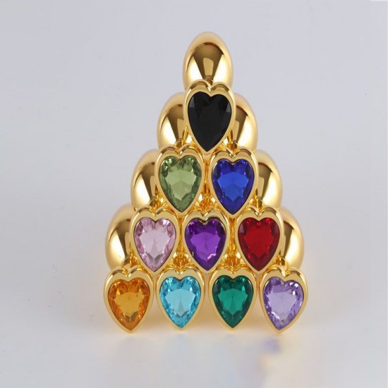 Kolík análny HEART Jewellery plug Jewellery in Gold