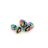 Kolík análny multicolor Heart plug