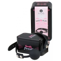 Roubík SECRET PLAY SILICONE BALL GAG black