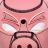 Maska Submissive pink PIG, ružové prasiatko