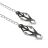 Škripce na bradavky EasyToys Japanese Clover Clamps With Chain
