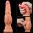 Votrelec, dvojvrstvové silikónové dildo, dĺžka 24cm