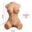 Laura vibrační a sací masturbátor torzo ženy, nabíjecí, 7 kg, NOVINKA