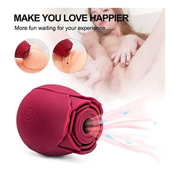 Womanizer na clitoris a prsné pradavky Flower vibrator Rose Shape