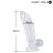 RIKI transparentné dildo s prísavkou 16 cm
