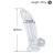 RIKI transparentní dildo s přisavkou 18,5 cm