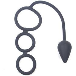 2v1 Anal Plug + Cock Ring silikónový Plug + krúžok, masáž Prostaty (sexuálna masturbácia sexuálna hračka pre ženy a mužov, páry, BDSM real)