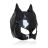 Maska na hlavu v štýle Catwoman, čierna