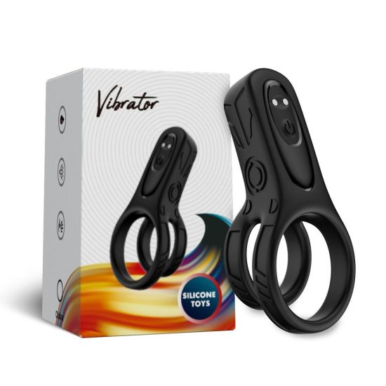 Vibrační prstenec ARMONY, černý, vodotěsný, 9 vibrací