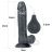 9'' Squirt Extreme Dildo STRIEKAJÚCE - Čierne, 23 cm dĺžka, priemer 4,4 cm, vhodne pre anál