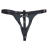 Dámská erotická tanga, otevřená, černá, nastavitelný obvod pasu 60 cm - 95 cm, G - string