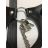 Dámská erotická tanga, otevřená, černá, nastavitelný obvod pasu 60 cm - 95 cm, G - string