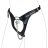 Dámská erotická tanga, otevřená, černá, nastavitelný obvod pasu 60 cm - 95 cm, G - string