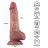 8.5'' Vibrating Dual Density Power Cock,  vibrační dildo s dvojí hustotou materiálu