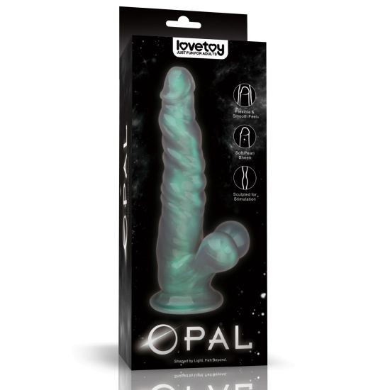 25 cm dildo Opal s perleťovým leskem, Novinka