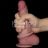 20 cm Sliding Skin Pro II dvouvrstvý silikonový dildo,posuvná kůže jako když honíte rukou, NOVINKA
