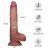 19,5 cm Sliding Skin Pro II dvouvrstvý silikonový dildo, posuvná kůže jako když honíte rukou, NOVINKA