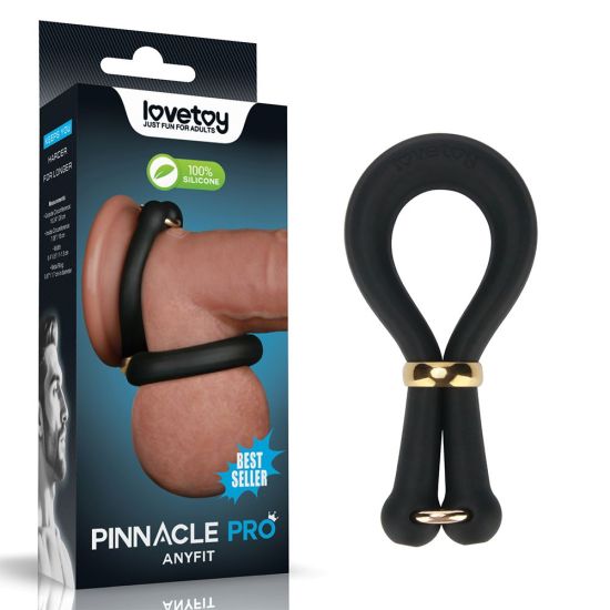 Univerzální erekční kroužek na penis, Pinnacle Pro Anyfit, černý